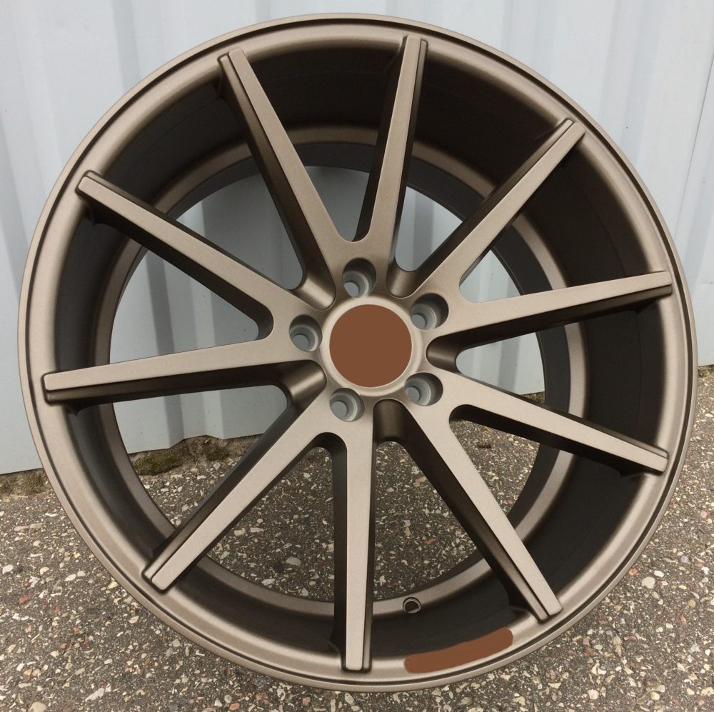 Alu kola Racing Line QC1122 8.5x19 5x120 ET33 72.6 Dark Bronze Half Matt | Wheelsup.cz