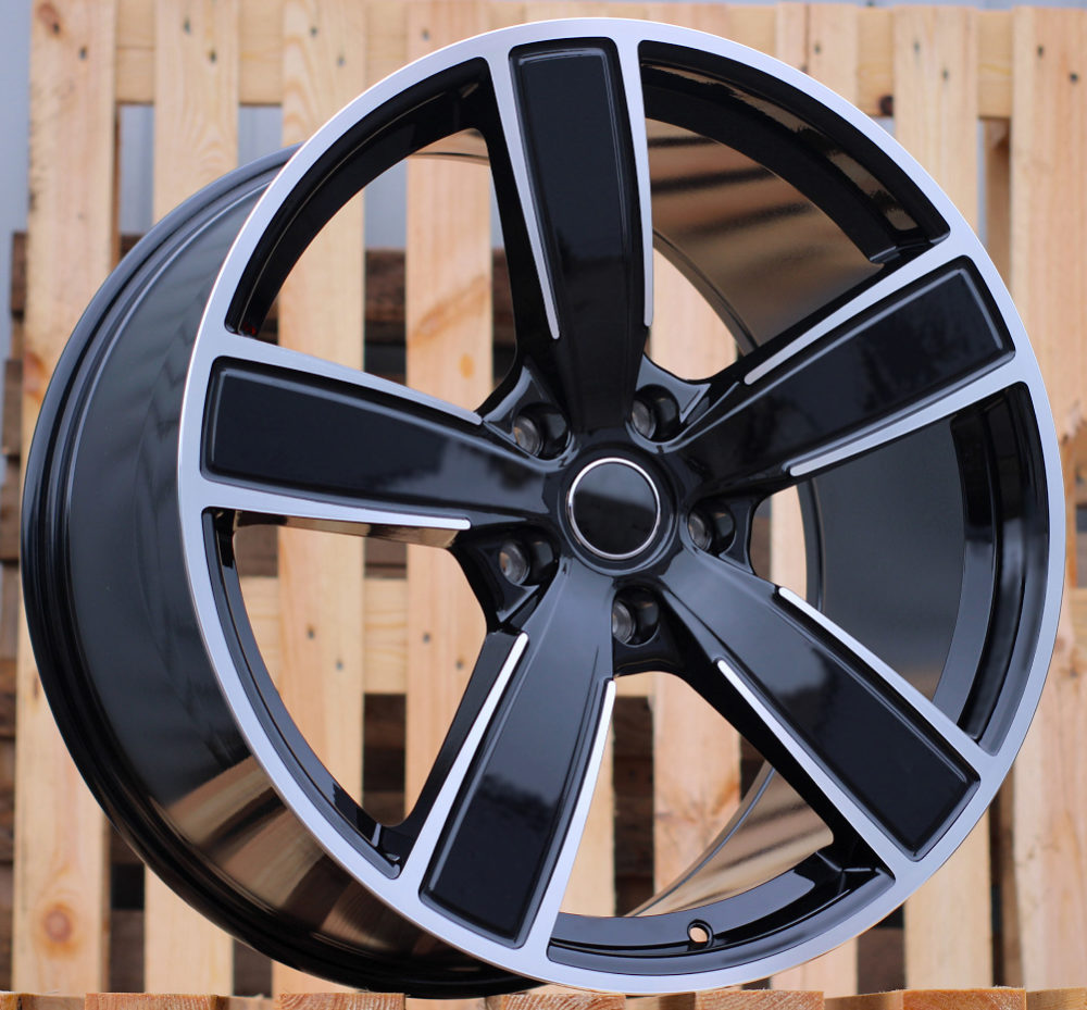 Alu kola pro Porsche FB0472J 9.5x21 5x130 ET46 71.6 Black Polished | Wheelsup.cz