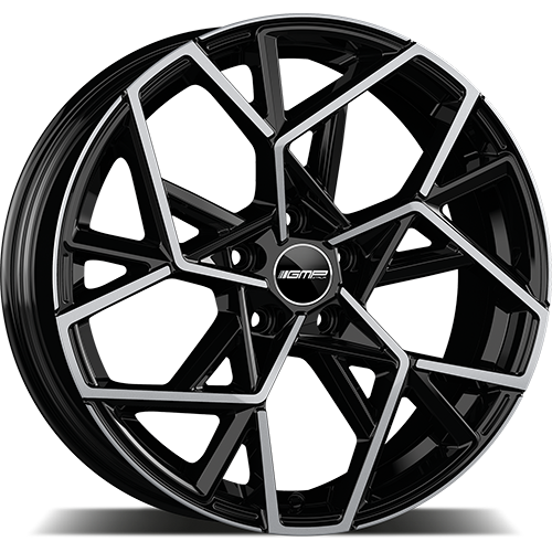 Alu disky GMP Cartesio 7x17 5x110 ET35 65.1 Čierna
