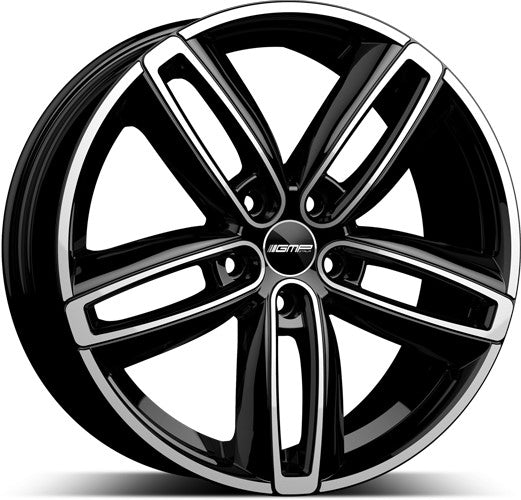 Alu kola GMP Diva 7.5x17 5x120 ET50 72.6 black diamond | Wheelsup.cz