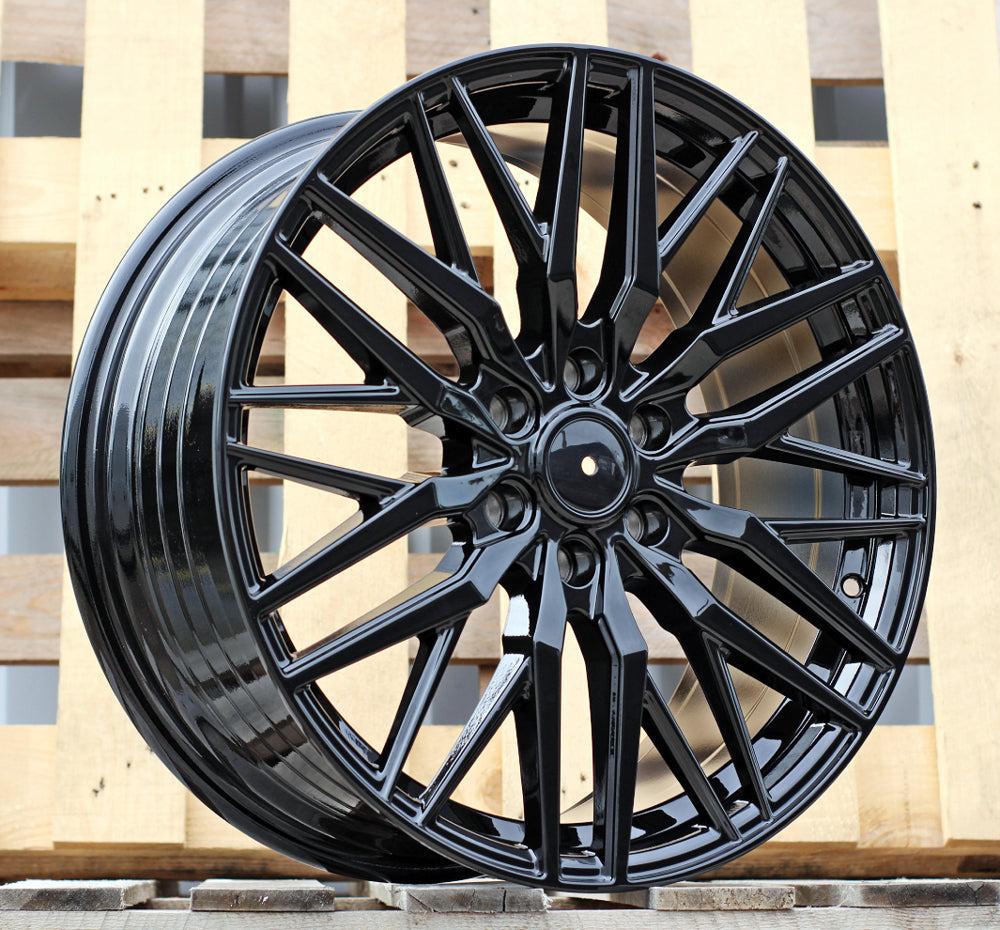 Alu disky pre Volkswagen YF0453 8x18 6x120 ET48 74.1 Čierna