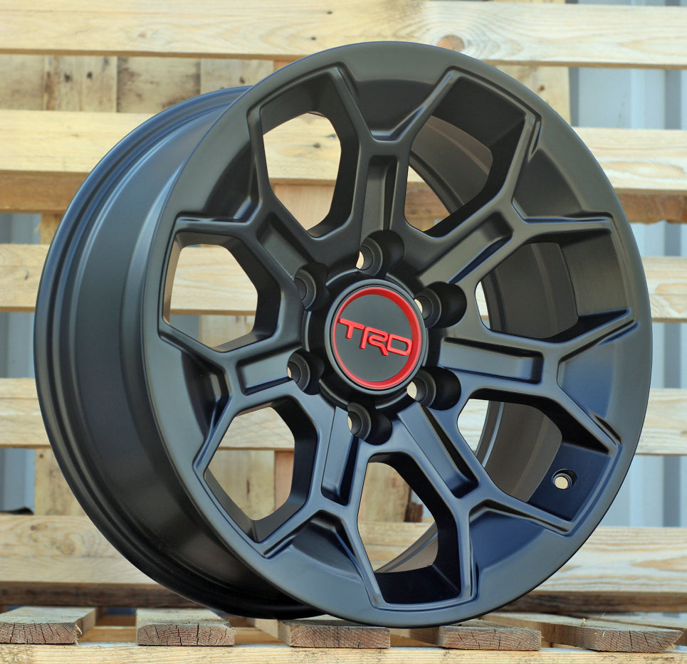 Alu kola pro Toyota Y1203 8x17 6x139.7 ET5 106.1 Black Half Matt | Wheelsup.cz