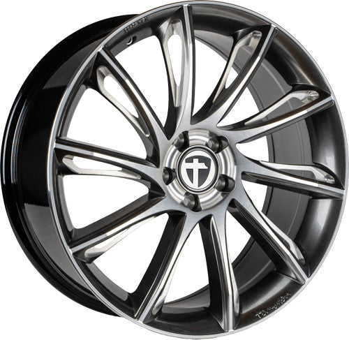 Alu kola Tomason TN24 8.5x19 5x114.3 ET40 72.6 dark hyper black CC pol | Wheelsup.cz