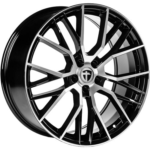 Alu kola Tomason TN23 8.5x20 5x112 ET33 66.6 black diamond polished | Wheelsup.cz