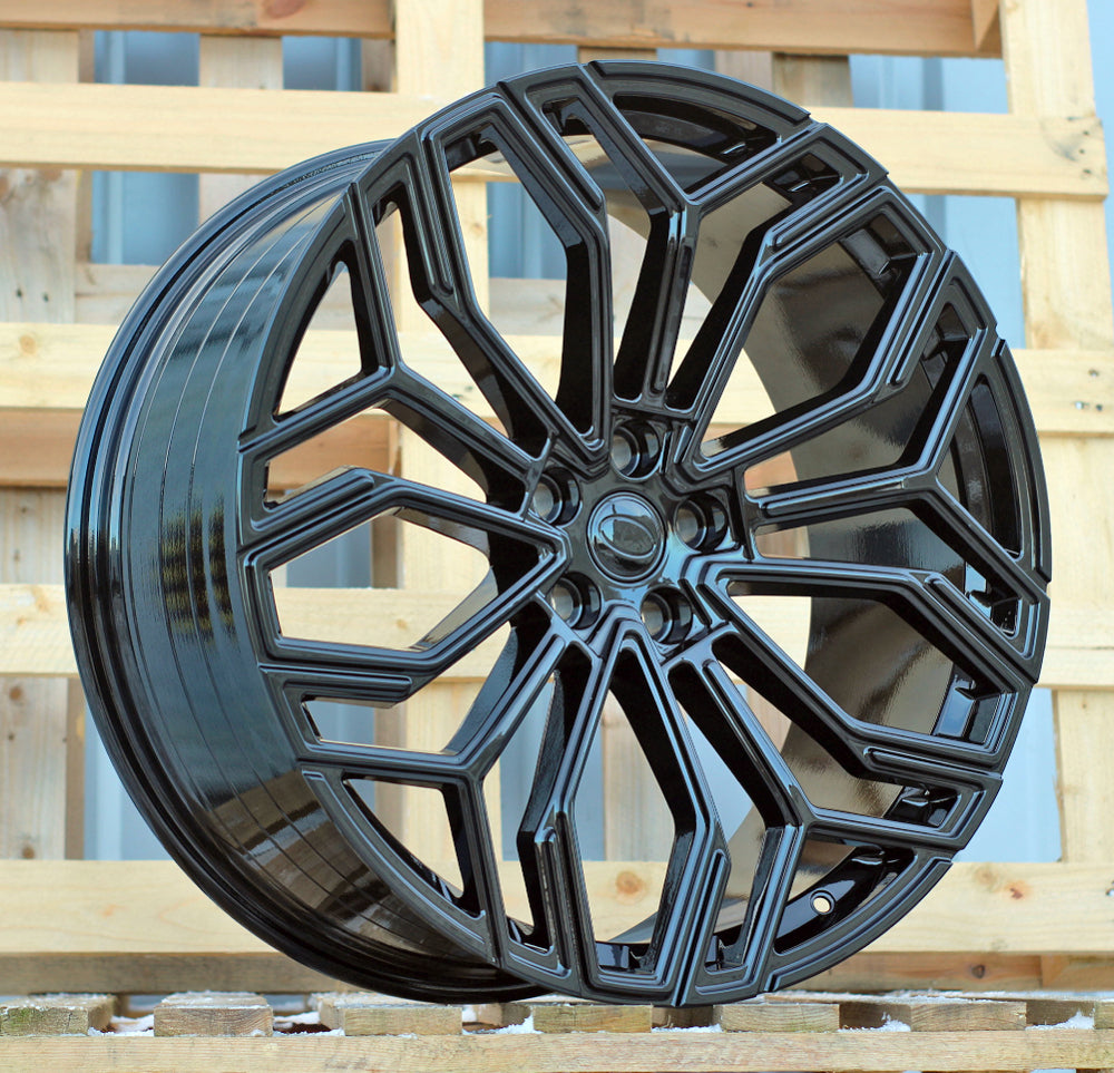 Alu kola pro Land Rover HF5225 10x22 5x120 ET38 72.6 Gloss Black | Wheelsup.cz