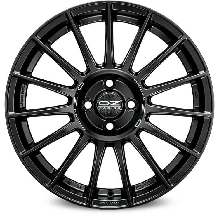 OZ SUPERTURISMO LM 8,5x19 5x112 ET44 75 Matt Black + Silver Lettering - Wheelsup.sk