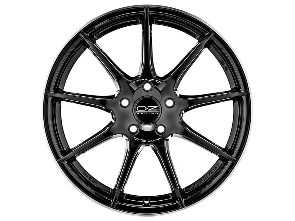 OZ VELOCE GT 7,5x17 5x100 ET35 68 Gloss Black D.Cut+Si.Let. - Wheelsup.sk