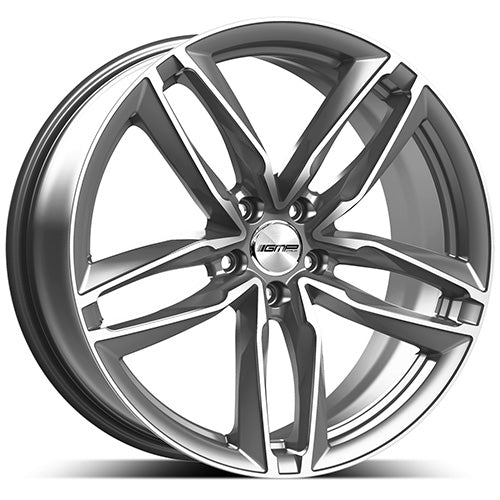Alu disky GMP Atom 9x20 5x112 ET45 66.5 Sivá