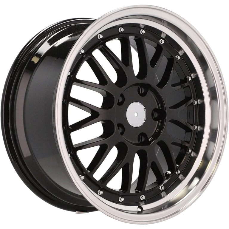 Alu kola Racing Line A1025 9x18 5x120 ET35 72.6 Black & Polished Lip | Wheelsup.cz
