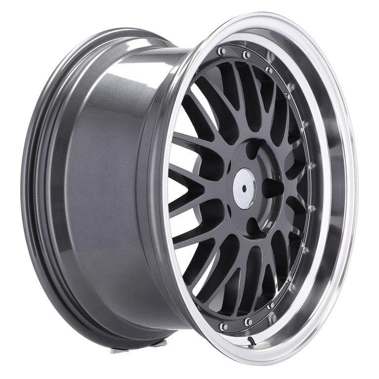 Alu kola Racing Line A1025 7.5x17 5x120 ET34 72.6 Gun Metal & Polished Lip | Wheelsup.cz
