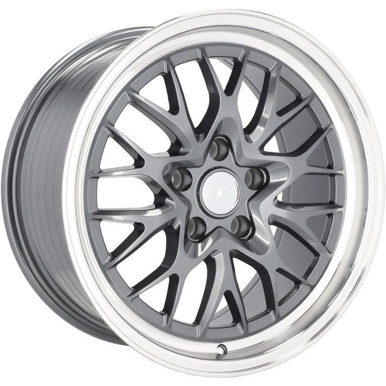 Alu kola Racing Line A1408 9x18 5x120 ET30 72.6 Gun Metal & Polished Lip