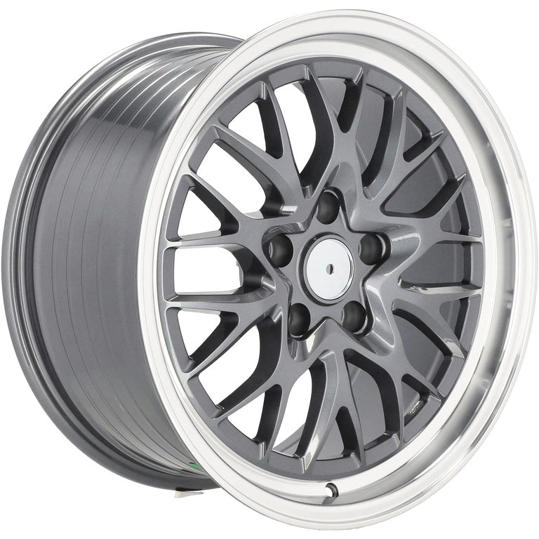 Alu kola Racing Line A1408 8x18 5x120 ET30 72.6 Gun Metal & Polished Lip | Wheelsup.cz