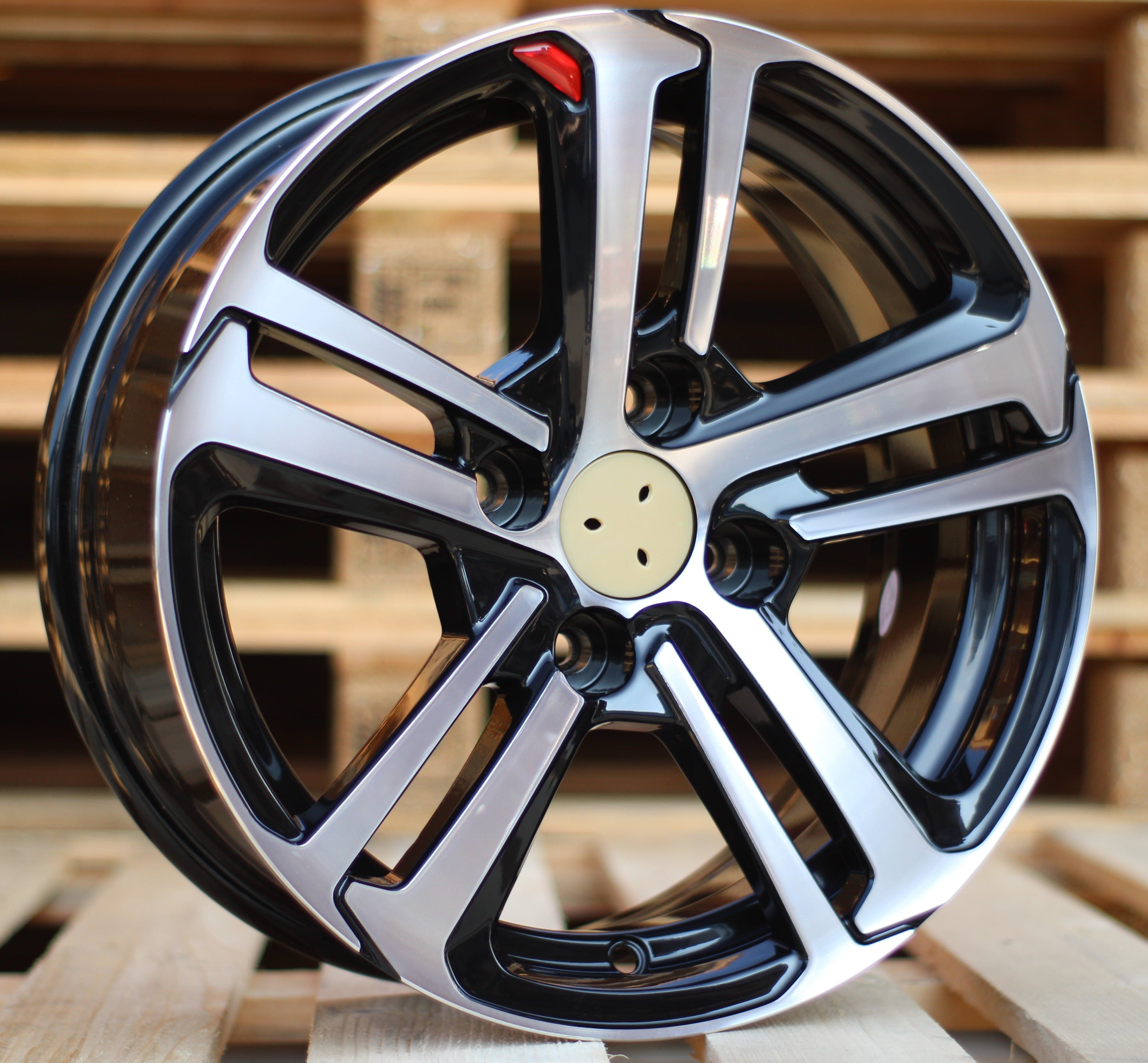 Racing Line A5017 7x17 4x108 ET25 schwarz, Peugeot