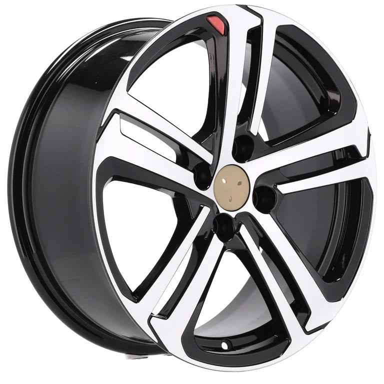 Alu kola pro Peugeot A5017 7x17 4x108 ET30 65.1 Black Polished | Wheelsup.cz