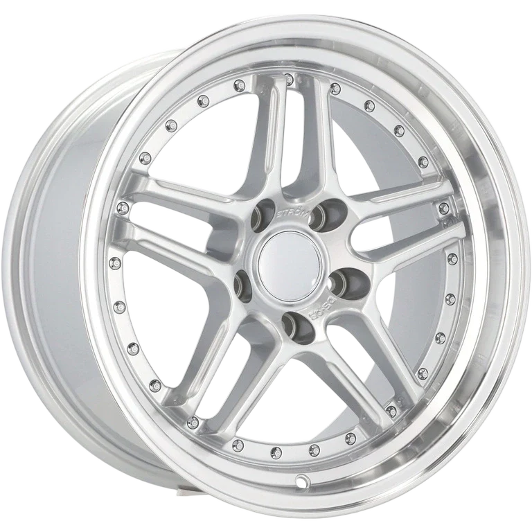 Alu kola pro BMW A5863 9.5x17 5x120 ET25 72.6 Silver & Polished Lip | Wheelsup.cz