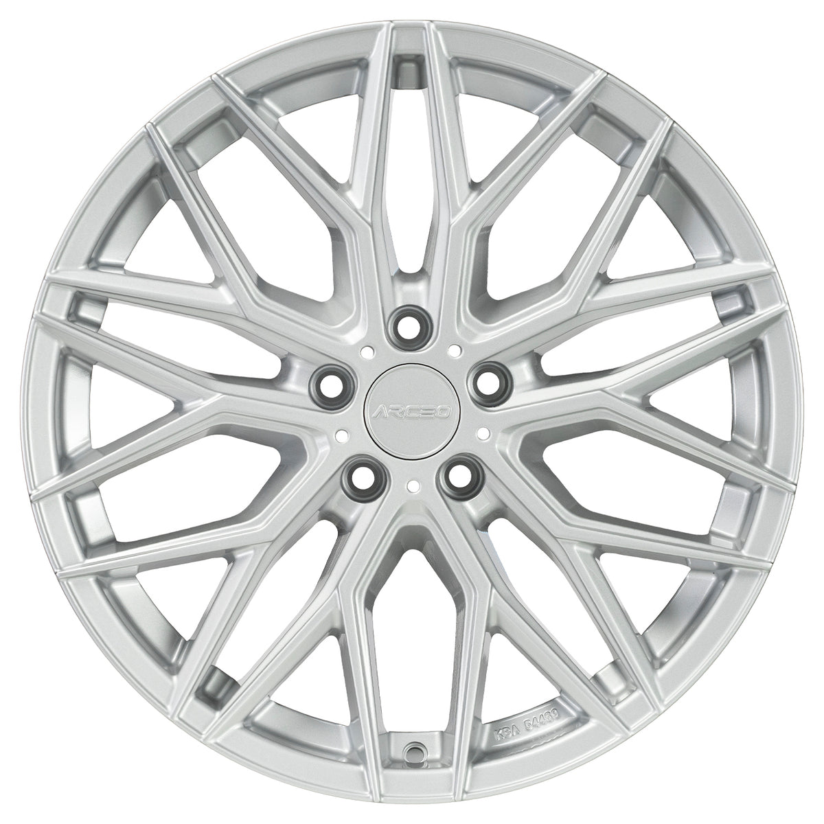 Alu kola Arceo VALENCIA 8.5x19 5x120 ET38 White Silver | Wheelsup.cz