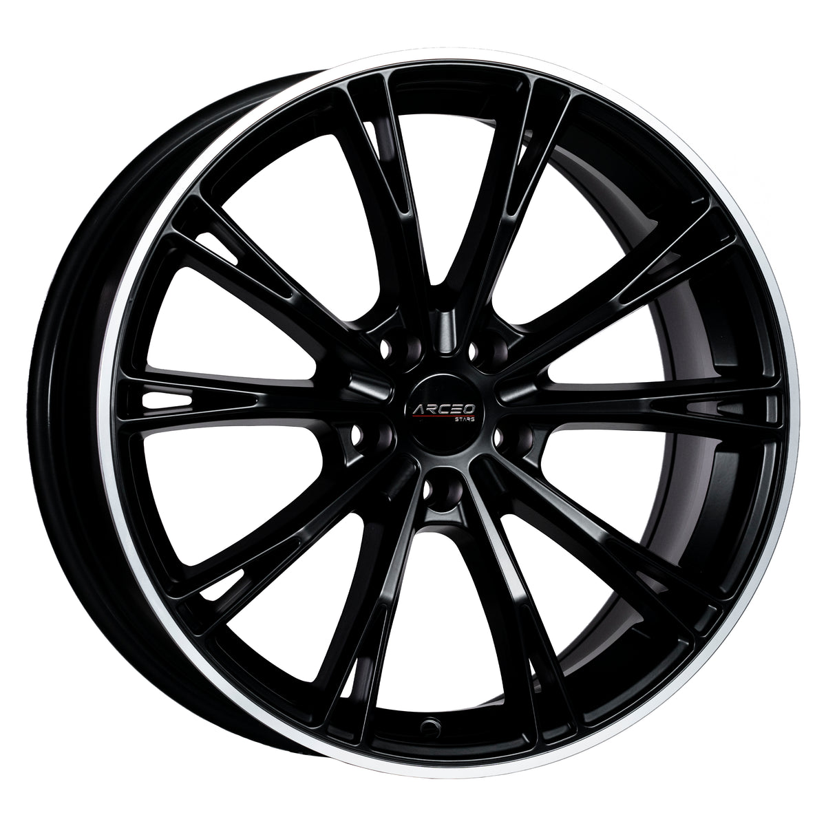 Alu kola Arceo ASW01 8.5x19 5x112 ET35 Matt Black Lip Diamond | Wheelsup.cz