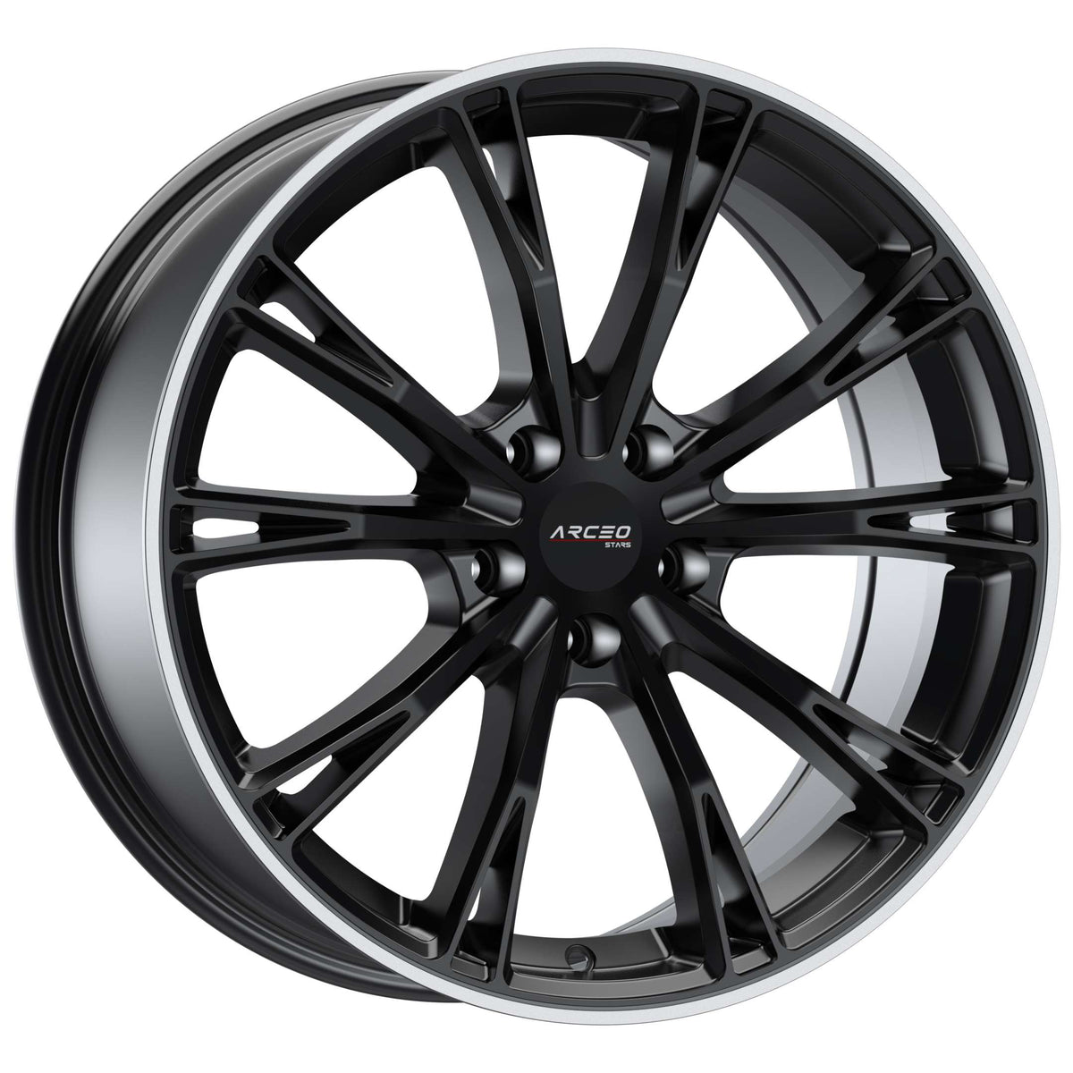 Alu kola Arceo ASW01 8.5x20 5x112 ET30 Matt Black Lip Diamond | Wheelsup.cz