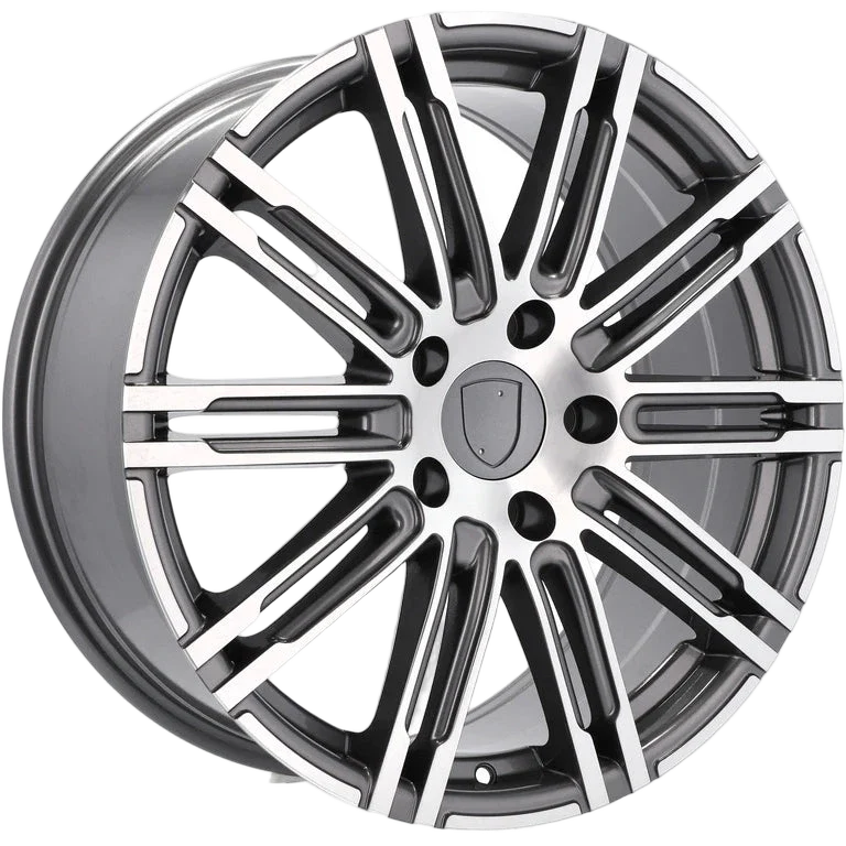 Alu kola pro Porsche B1026 9x21 5x112 ET26 66.6 Grey Polished | Wheelsup.cz