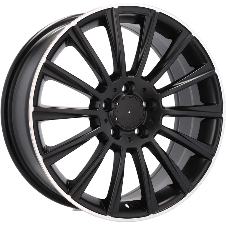 Alu kola pro Mercedes B1048 7.5x18 5x112 ET44 66.6 Black Half Matt & Polished Lip | Wheelsup.cz