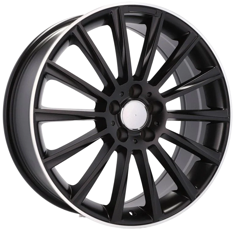 Alu kola pro Mercedes B1048 8x19 5x112 ET43 66.6 Black & Polished Lip | Wheelsup.cz