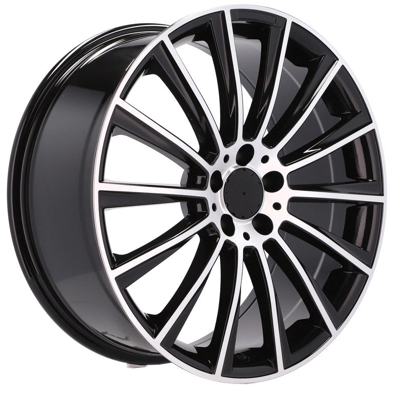 Alu kola pro Mercedes B1048 7.5x19 5x112 ET44 66.6 Black Polished | Wheelsup.cz