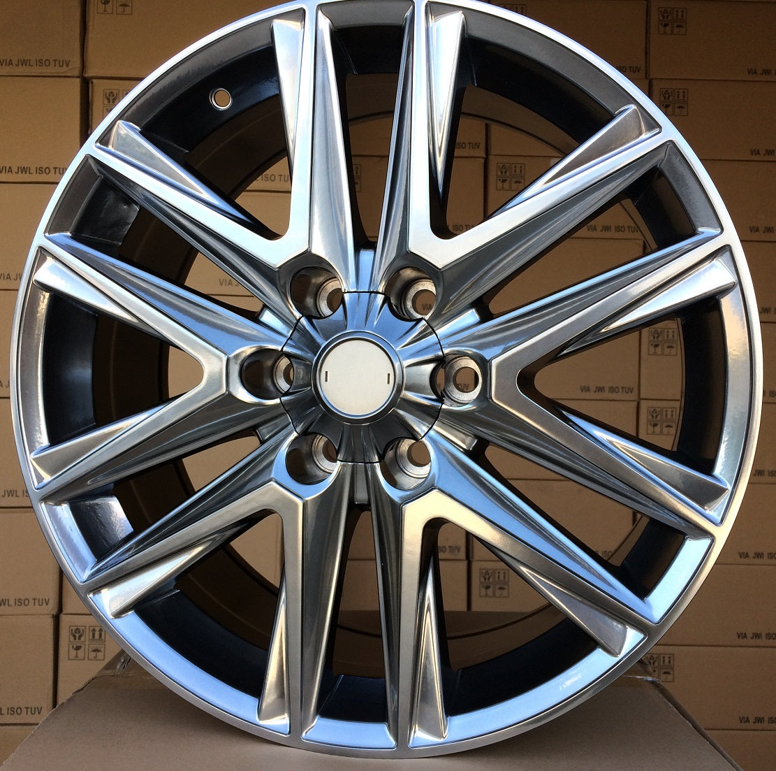 Alu kola Racing Line B1078 8.5x20 6x139.7 ET25 stříbrná, Toyota WheelsUp