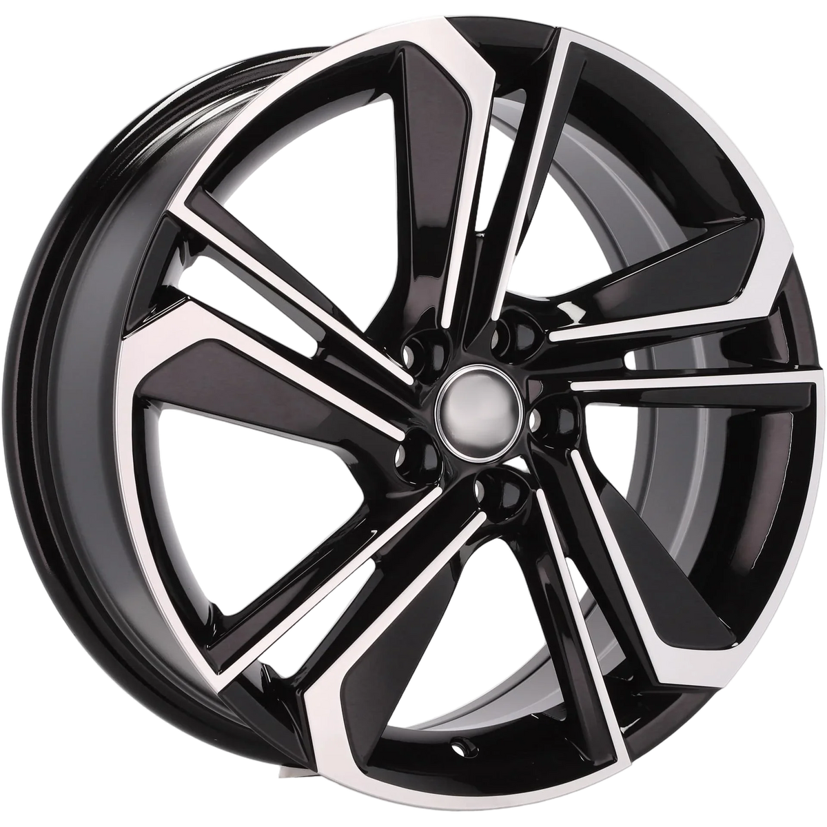 Alu kola pro Škoda B1113 7x17 5x100 ET51 57.1 Black Polished | Wheelsup.cz