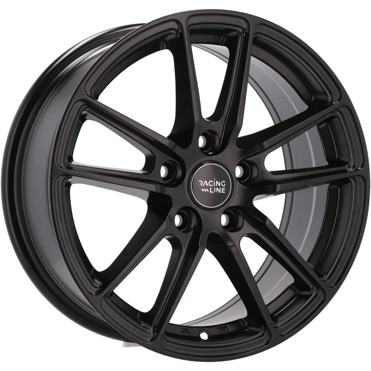 Alu kola Racing Line B1155 7x16 5x112 ET42 66.6 Black Half Matt | Wheelsup.cz
