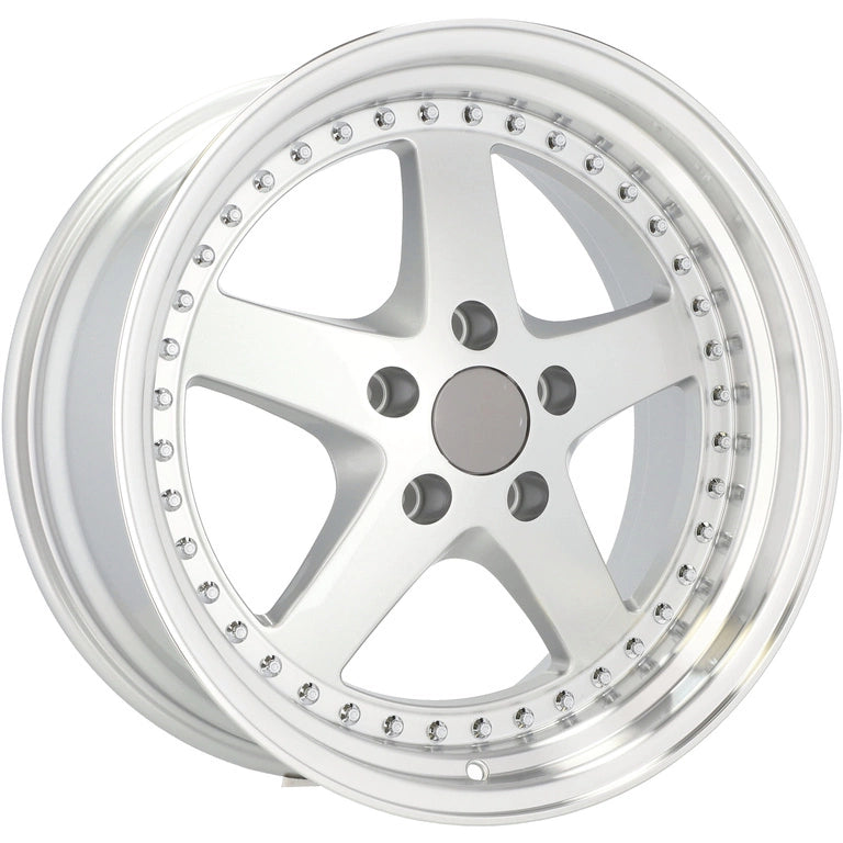 Alu kola pro BMW B1161 8.5x18 5x120 ET30 72.6 Silver & Polished Lip