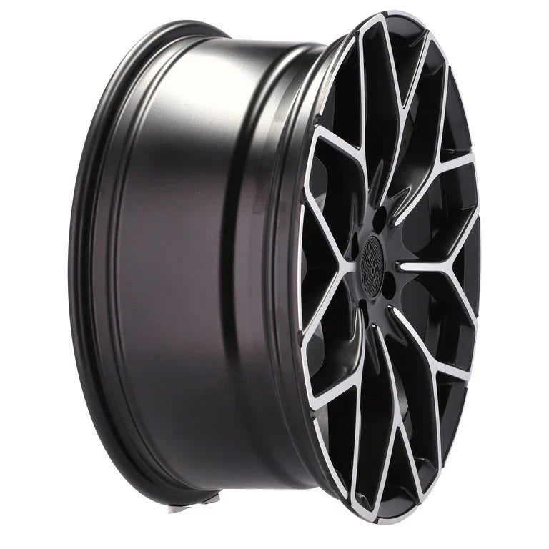 Alu kola pro Smart B1449 5.5x16 4x100 ET30 60.1 Black Polished Half Matt
