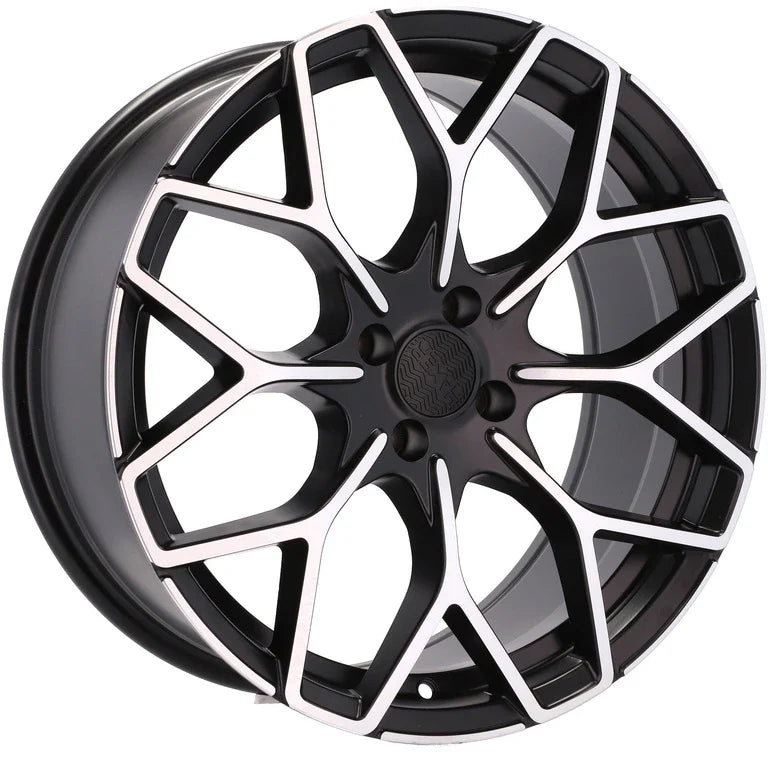 Alu kola pro Smart B1449 5.5x16 3x112 ET30 57.1 Black Polished Half Matt | Wheelsup.cz