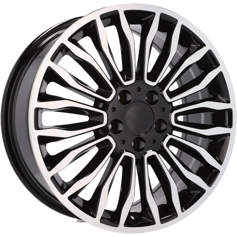 Alu kola pro Mercedes B1490 7.5x18 5x112 ET52 66.6 Black Polished | Wheelsup.cz