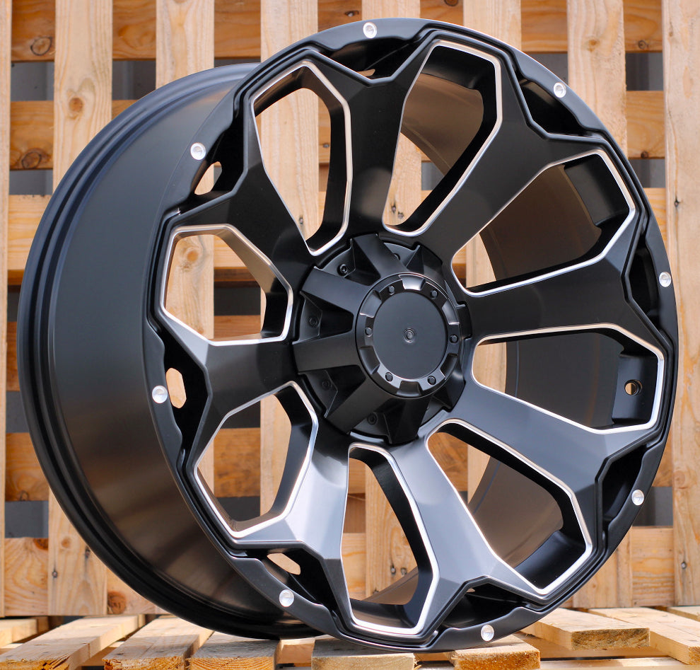 Racing Line B1585 10x22 5x127 ET0 schwarz, Offroad