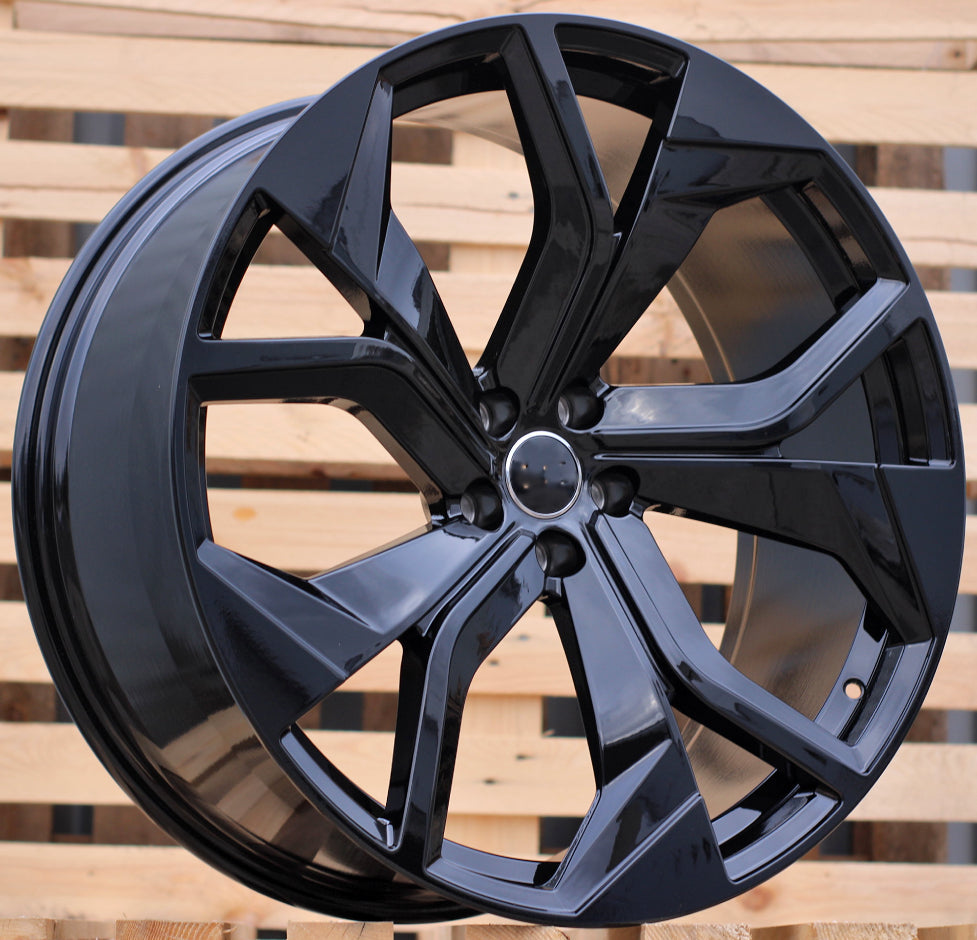 Racing Line B1637 10x22 5x112 ET26 schwarz, Audi