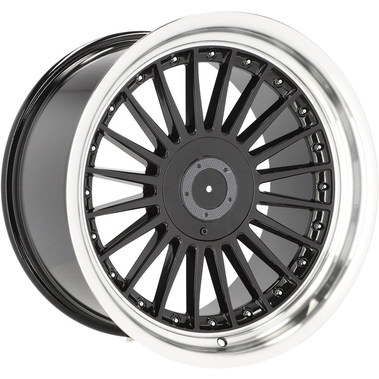 Alu kola pro BMW B1803 8.5x18 5x120 ET20 74.1 Black & Polished Lip