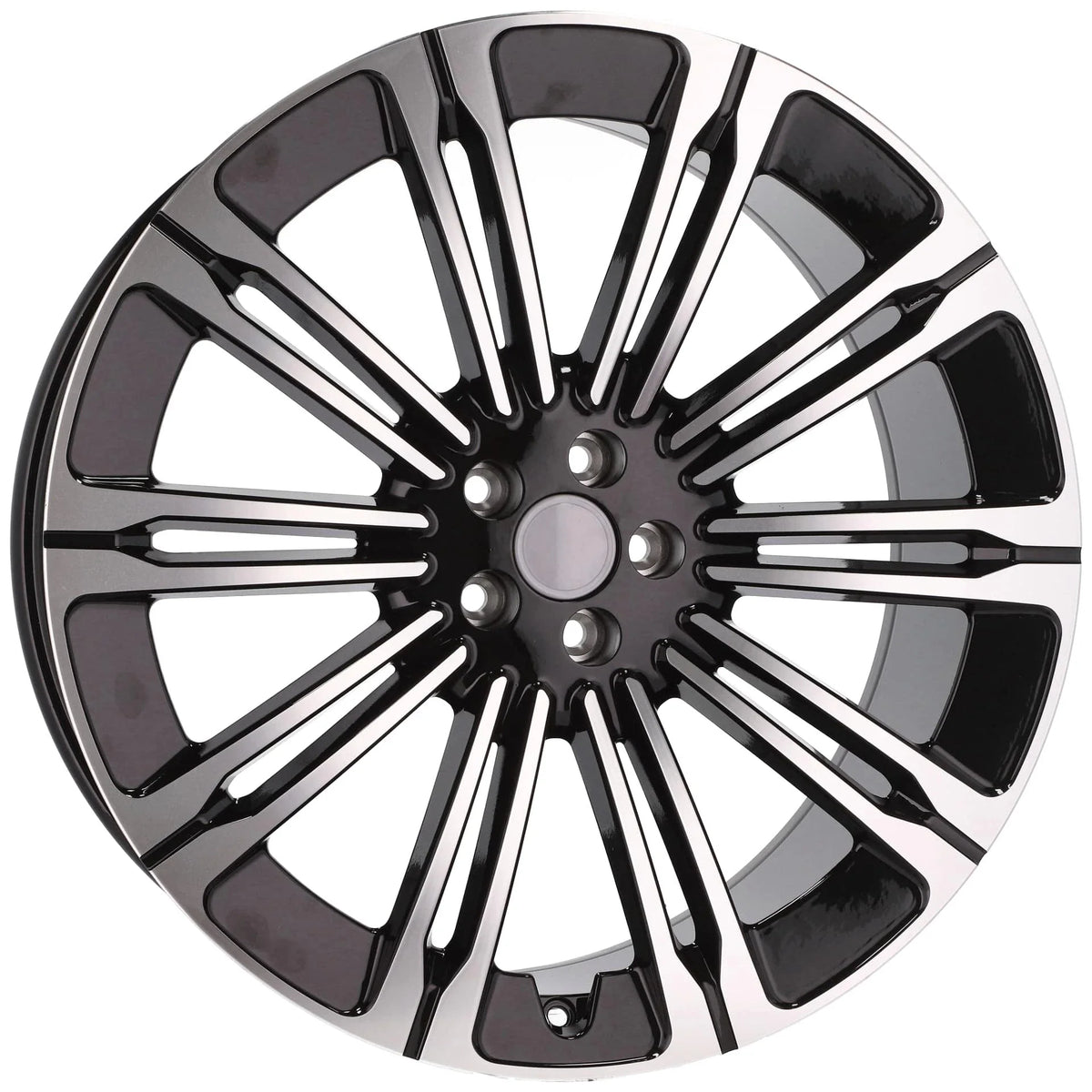 Alu kola pro Land Rover B1808 9.5x22 5x108 ET45 63.4 Black Polished | Wheelsup.cz