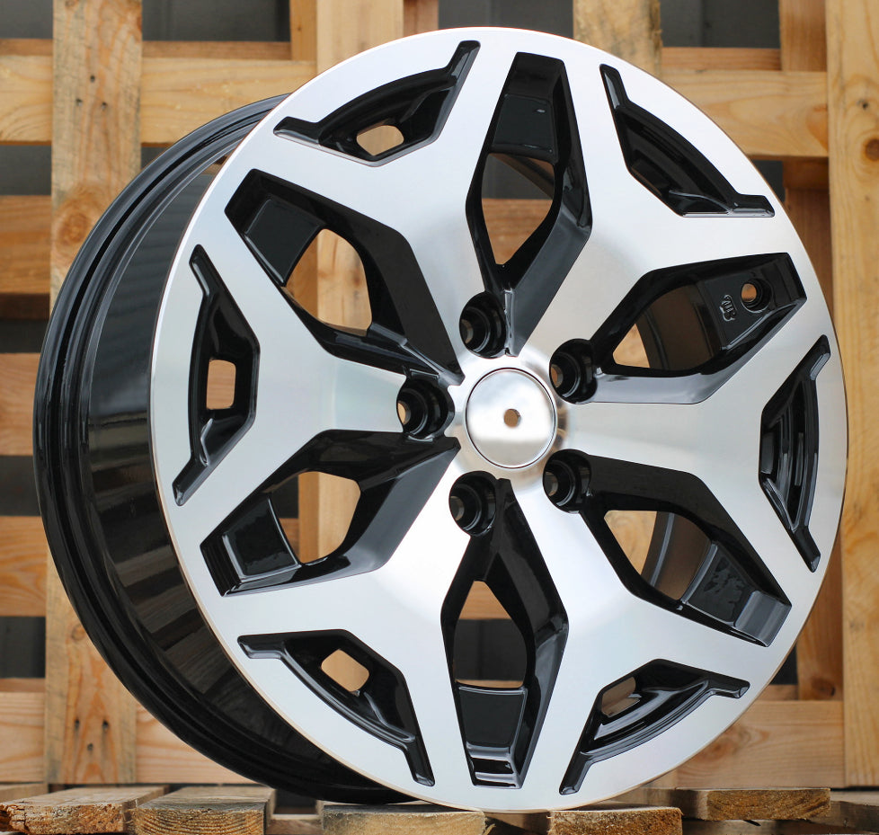 Racing Line B2042 7x17 5x114.3 ET48 schwarz, Subaru