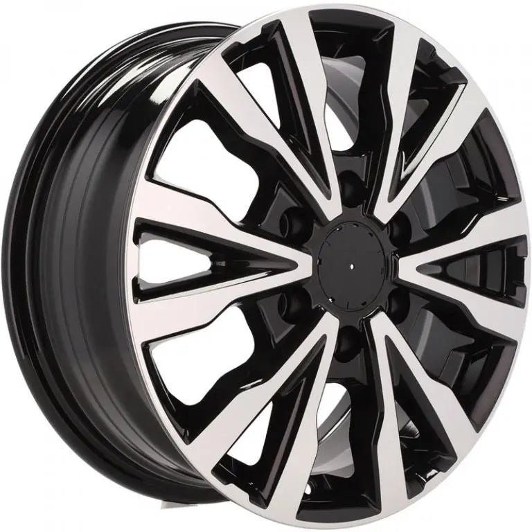 Alu kola pro Volkswagen B3025 6.5x16 6x120 ET50 74.1 Black Polished | Wheelsup.cz