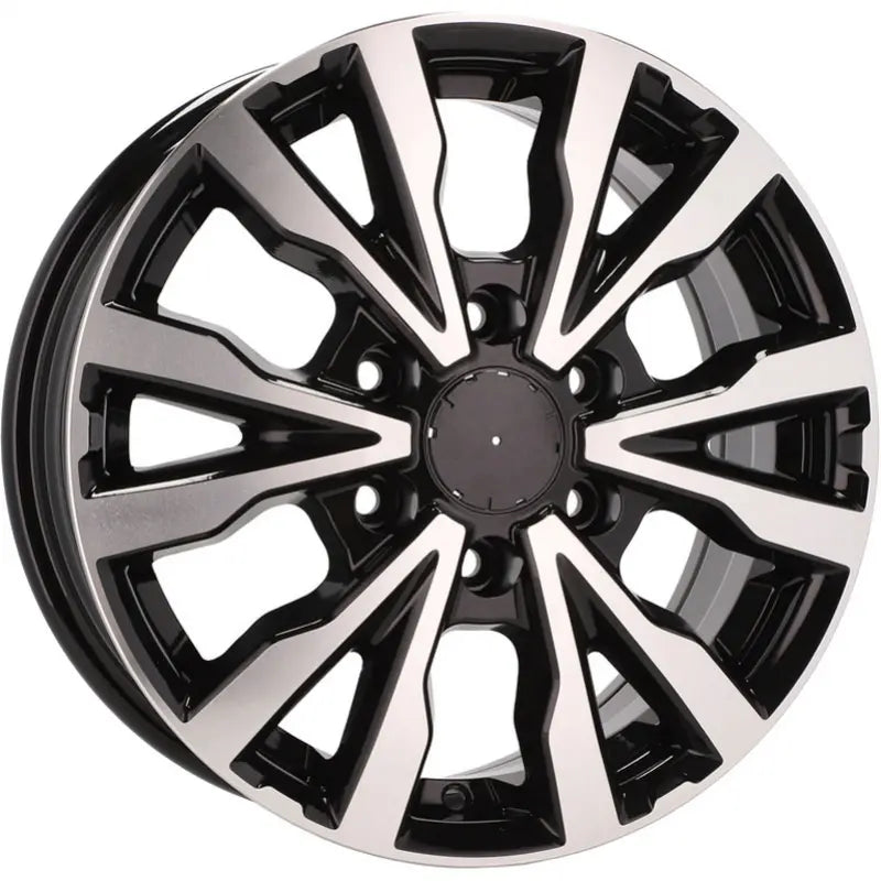 Alu kola pro Volkswagen B3025 6.5x16 6x120 ET50 74.1 Black Polished | Wheelsup.cz