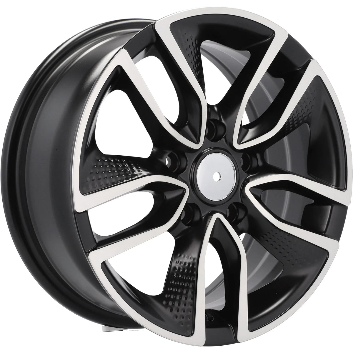Alu kola Racing Line B5087 6.5x16 5x100 ET40 57.1 Black Polished Half Matt | Wheelsup.cz