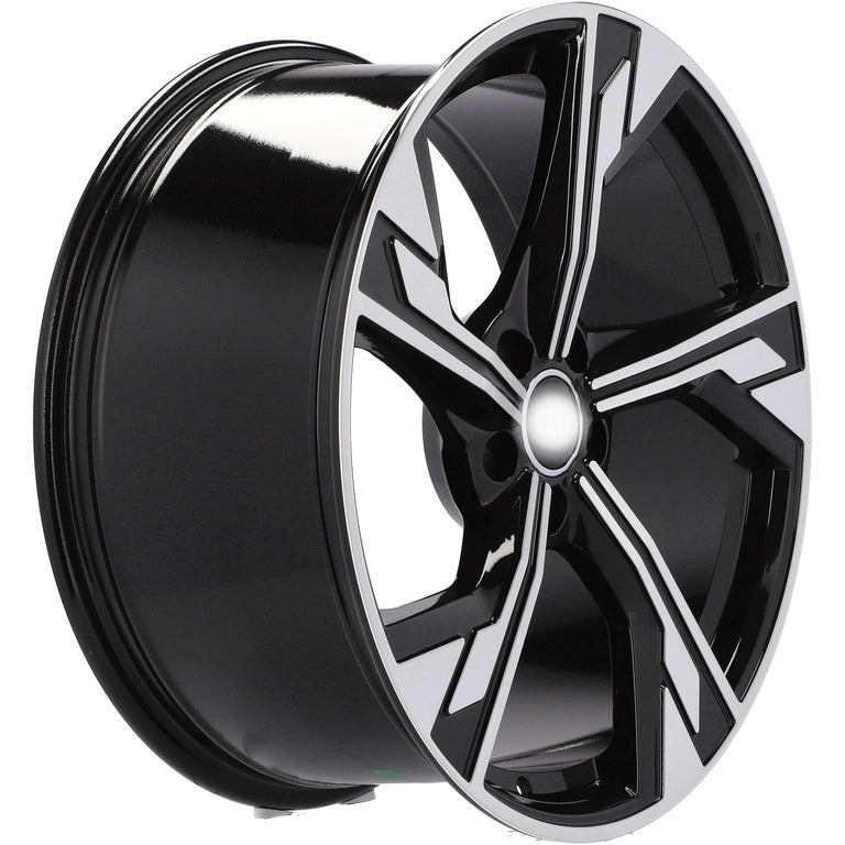 Alu kola pro Audi B5419 8x18 5x112 ET40 66.6 Black Polished | Wheelsup.cz