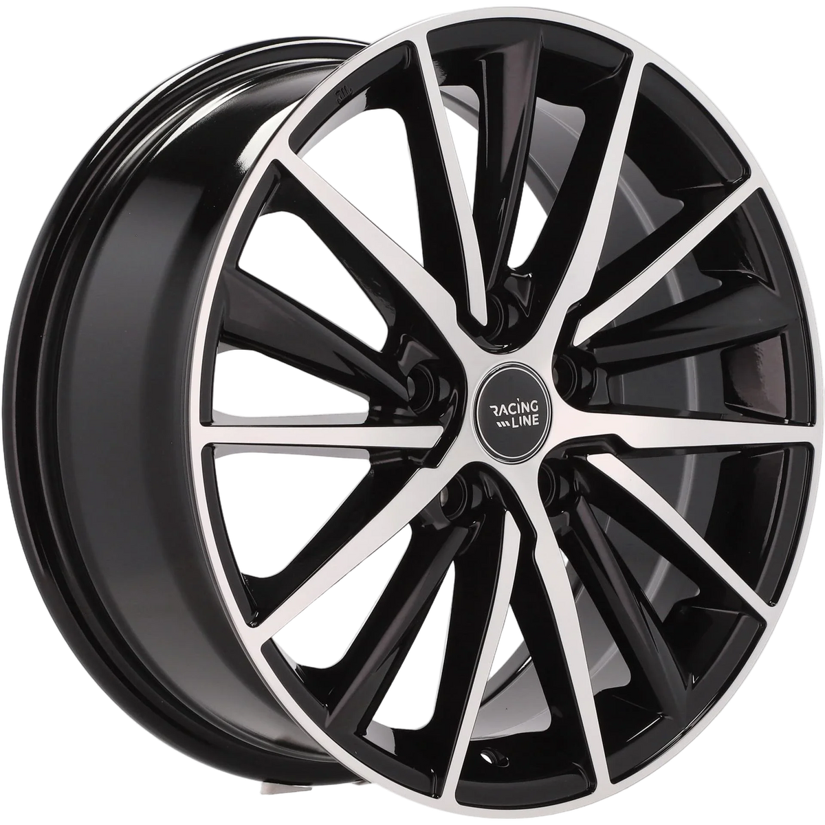 Alu kola Racing Line B5809 7x17 5x114.3 ET45 67.1 Black Polished | Wheelsup.cz