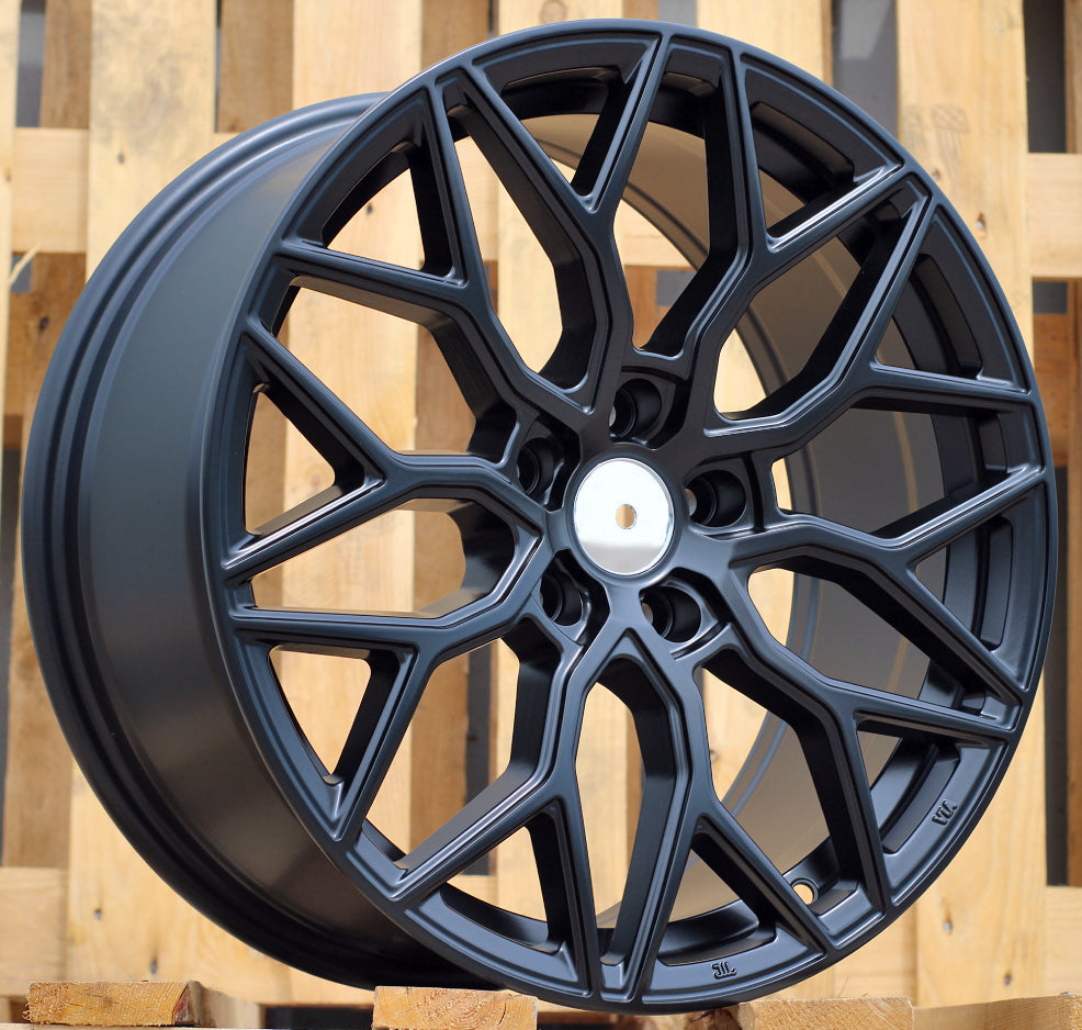Racing Line B5812 7.5x17 5x114.3 ET40 Black Half Matt, Racing Line