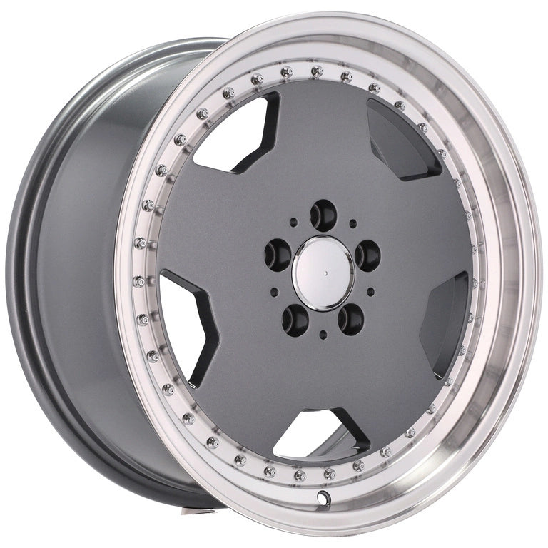 Alu kola pro Mercedes B5852 8x18 5x112 ET35 66.6 Graphite & Polished Lip | Wheelsup.cz