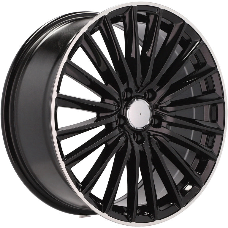 Alu kola pro Mercedes B5909 8x19 5x112 ET43 66.6 Black & Polished Lip | Wheelsup.cz