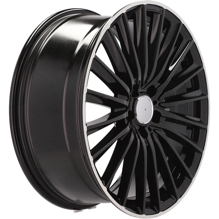 Alu kola pro Mercedes B5909 8x19 5x112 ET43 66.6 Black & Polished Lip | Wheelsup.cz