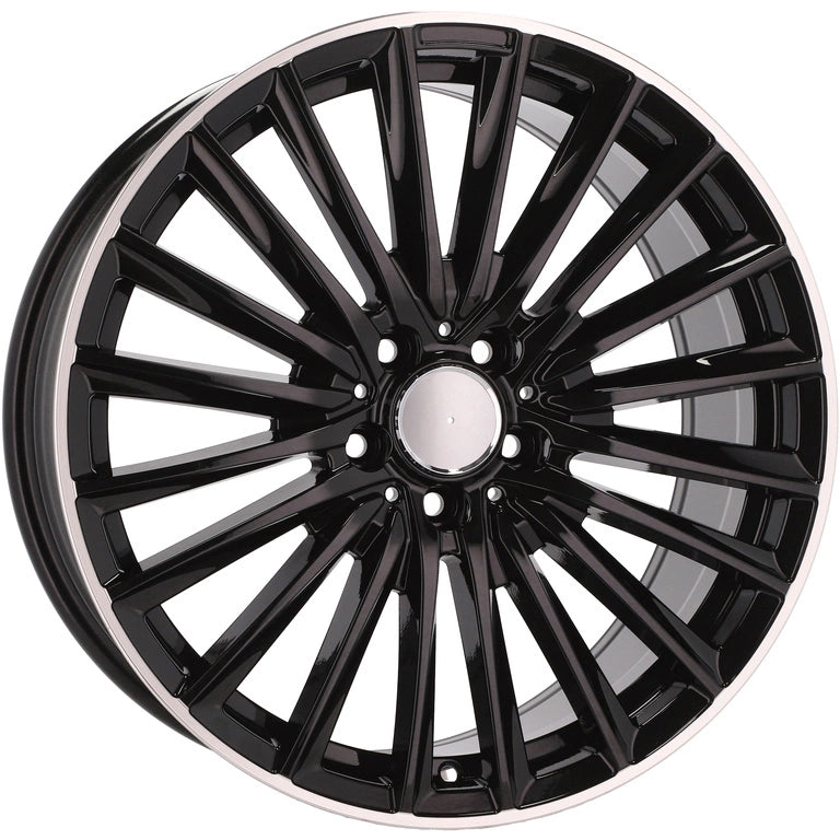 Alu kola pro Mercedes B5909 8x19 5x112 ET43 66.6 Black & Polished Lip | Wheelsup.cz
