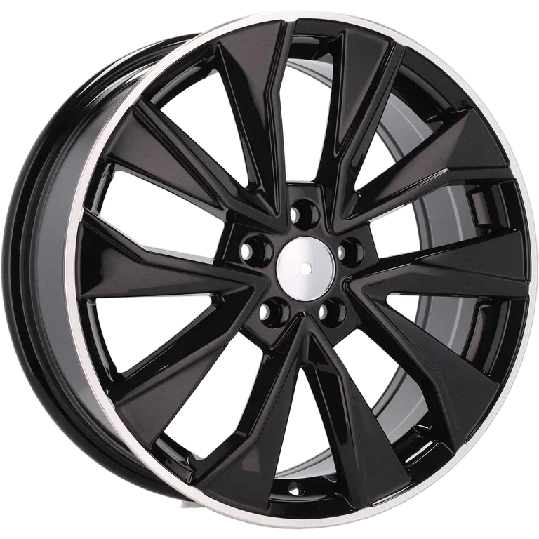 Alu kola pro Škoda B5970 7x17 5x112 ET40 57.1 Black & Polished Lip | Wheelsup.cz