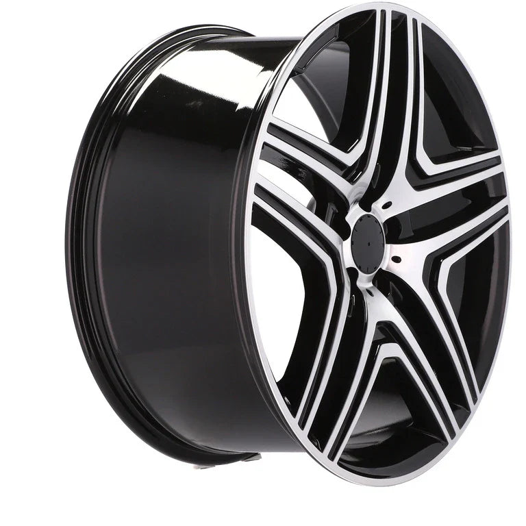 Alu kola pro Mercedes BK206 8.5x18 5x112 ET43 66.6 Black Polished | Wheelsup.cz